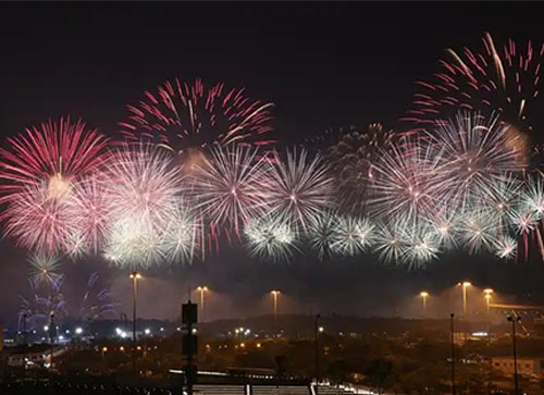 安岳县焰火晚会